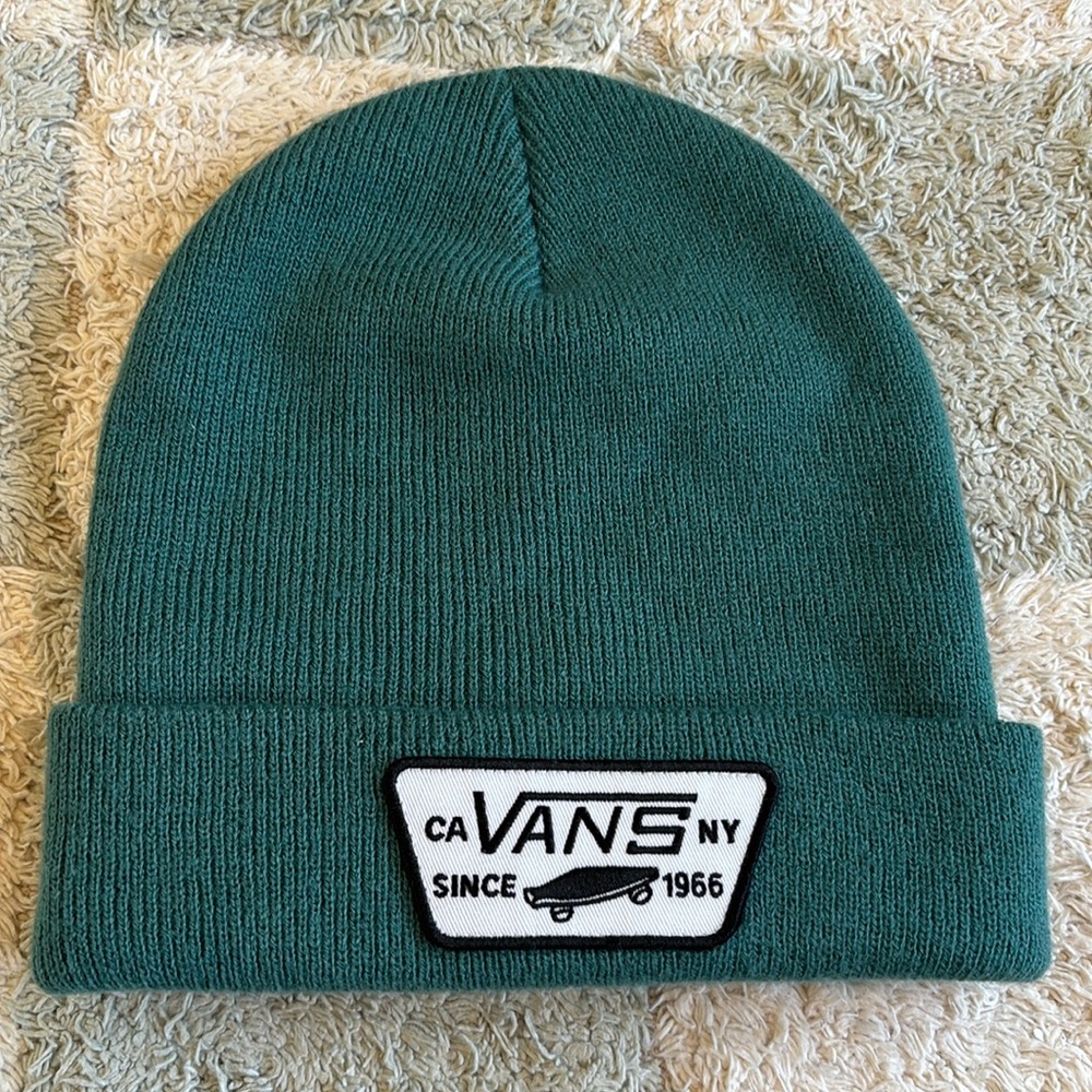 Vans teal green beanie